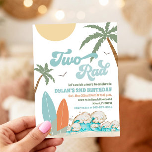 Surf Beach Birthday Party Invitation