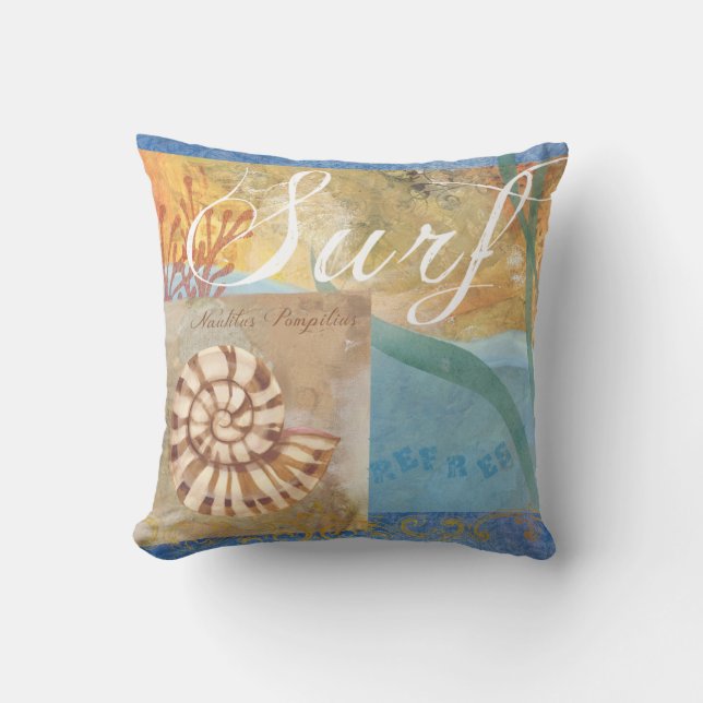 Surf/Beach Decor  Pillow (Front)