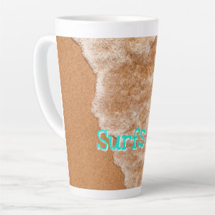 Surf Beach fun, waves, ocean, outdoor adventure Latte Mug