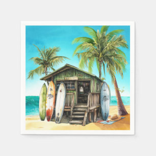 Surf Beach House at the beach Napkins