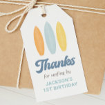 Surf Beach Kids Birthday Party  Gift Tags<br><div class="desc">Say thank you to your little one's birthday guests with these favor tags,  featuring colorful watercolor surfboards.</div>