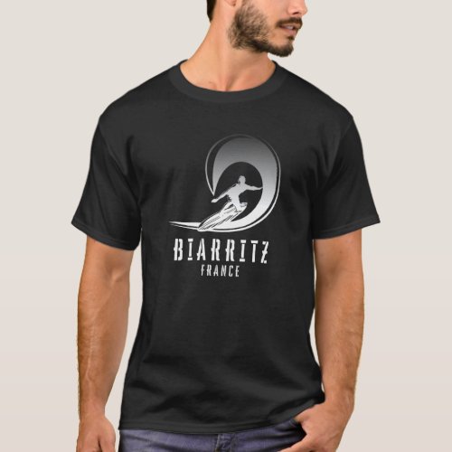 Surf Biarritz Surfing Biarritz In France Pipe Surf T_Shirt