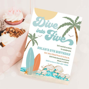 Surf Birthday Party Invitation