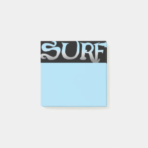 Surf black blue note pads