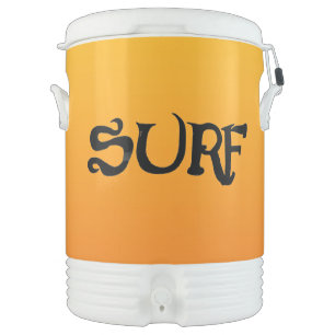 Surf black sunrise Igloo beverage cooler 2 side