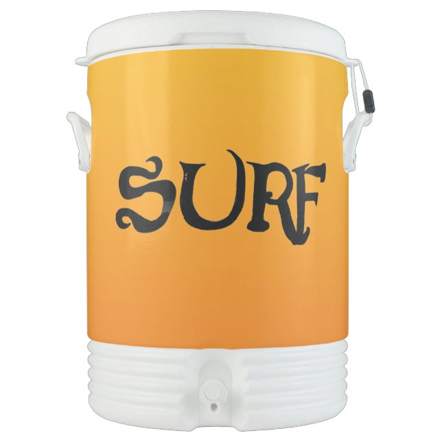 Surf black sunrise Igloo beverage cooler 2 side (Front)