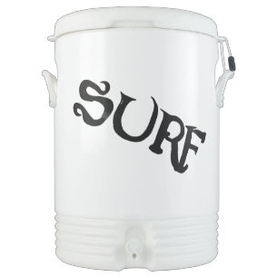 Surf black tilted Igloo beverage cooler 2 side