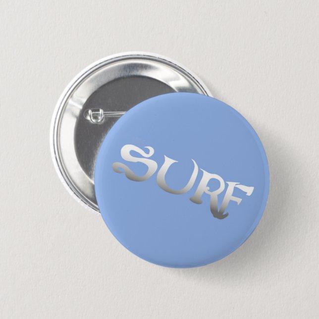 Surf blue button (Front & Back)