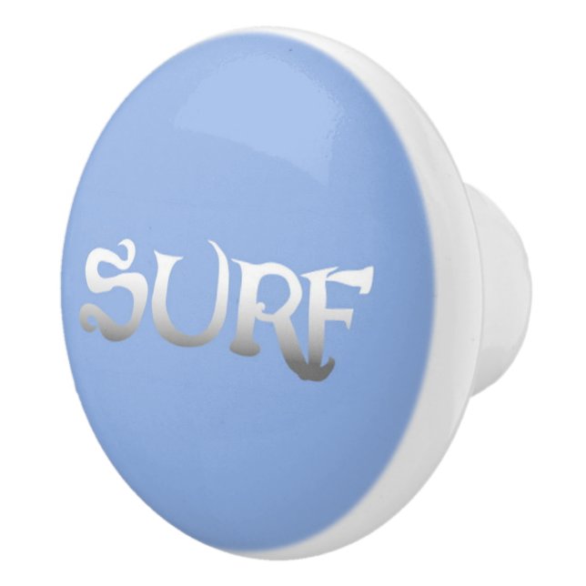 Surf blue ceramic knob (Right)