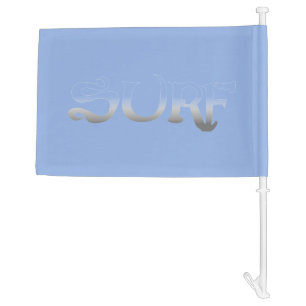 Surf blue fade car and boat flag