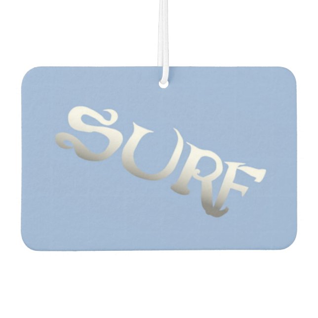 Surf blue tilted car air freshener (Front)