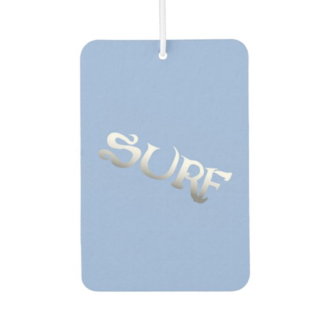 Surf blue tilted car air freshener (Front)