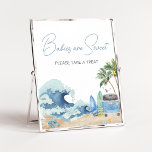 Surf Board Beach Baby Shower Babies are Sweet Poster<br><div class="desc">Make your event special with this Baby on Board Baby Shower with our cute and lovely printable Babies are Sweet Sign featuring adorable Surf Beach Baby Shower theme. Download,  personalize,  and create lasting memories with this perfect touch for your joyous celebration!

BS709</div>