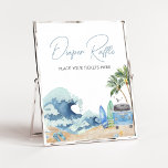 Surf Board Beach Baby Shower Diaper Raffle Poster<br><div class="desc">Make your event special with this Baby on Board Baby Shower with our cute and lovely printable Diaper Raffle Sign featuring adorable Surf Beach Baby Shower theme. Download,  personalize,  and create lasting memories with this perfect touch for your joyous celebration!

BS709</div>