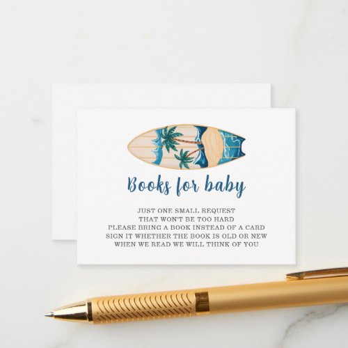 Surf Board Books for Baby Enclosure Card