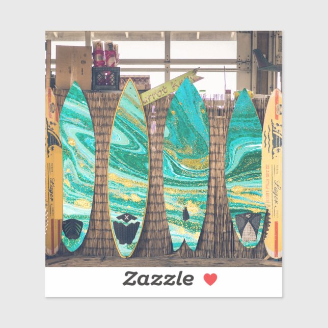 surf board sticker (Sheet)