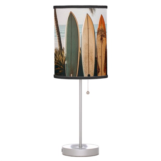 Surf Board Table Lamp (Left)