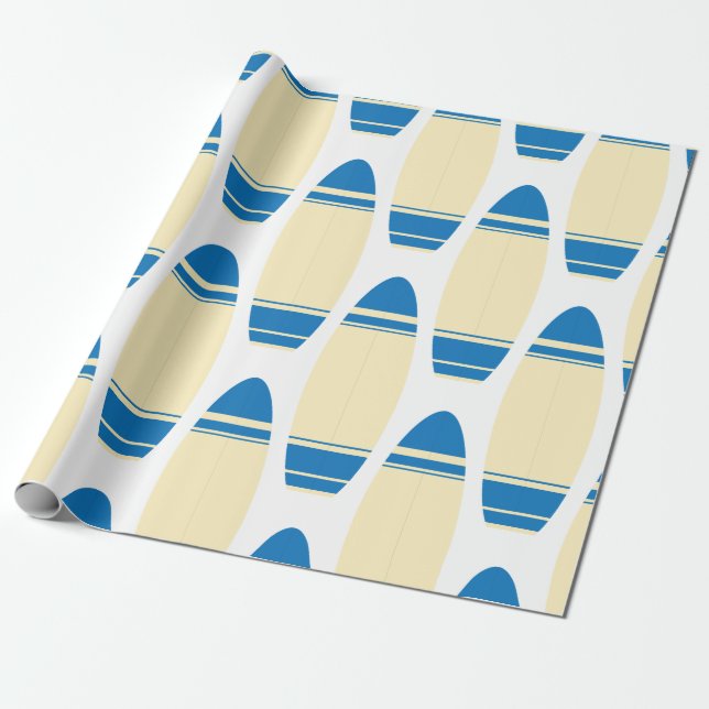 Surf Board Wrapping Paper (Unrolled)
