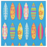 Surf Boards Cute Tropical Beach Sports Fabric