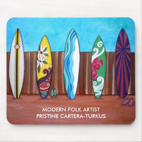 SURF BOARDS MOUSE PAD