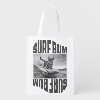 surf bum grocery bag