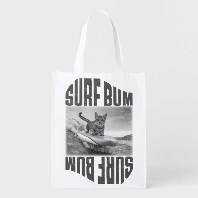 surf bum grocery bag (Front)