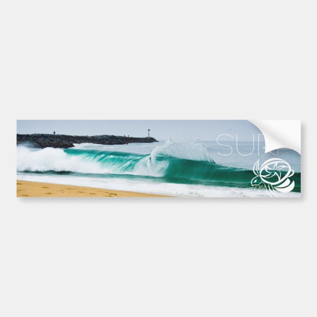 surf bumper sticker (Front)