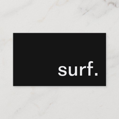 surf. business cards