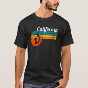 Surf California Beach Vintage Retro Surf T-Shirt