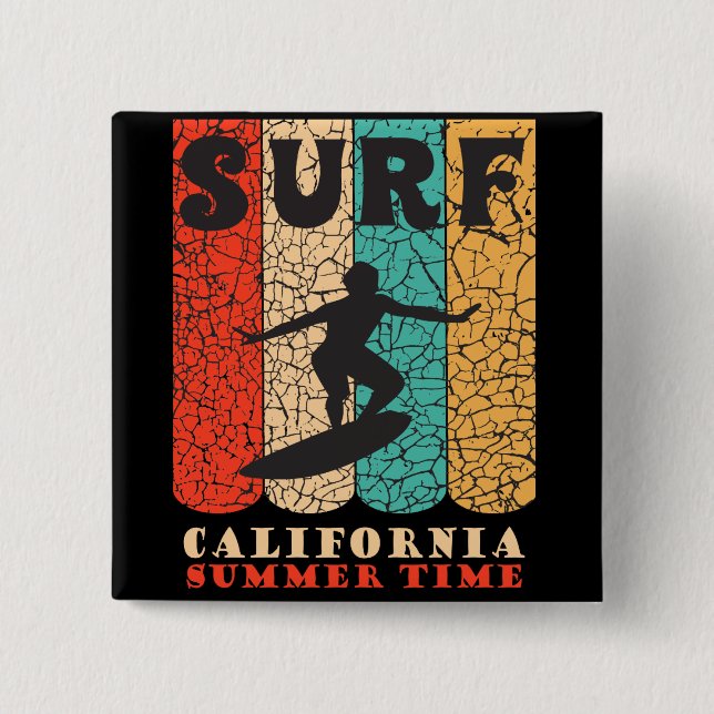 Surf California Button (Front)