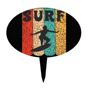 Surf California Cake Topper