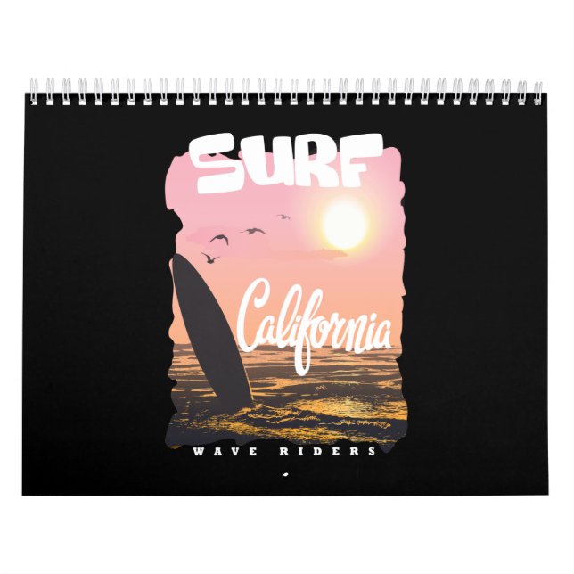 surf california calendar (Cover)