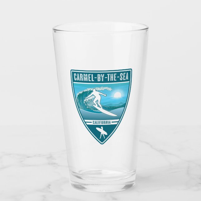 Surf Carmel-By-The-Sea California Glass (Front)