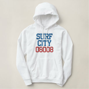 SURF CITY 08008 by LBI APPAREL Embroidered Hoodie