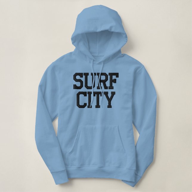 SURF CITY HOODIE SWEATSHIRT by LBI APPAREL  (Design Front)