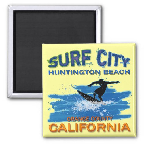 SURF CITY HUNTINGTON BEACH MAGNET