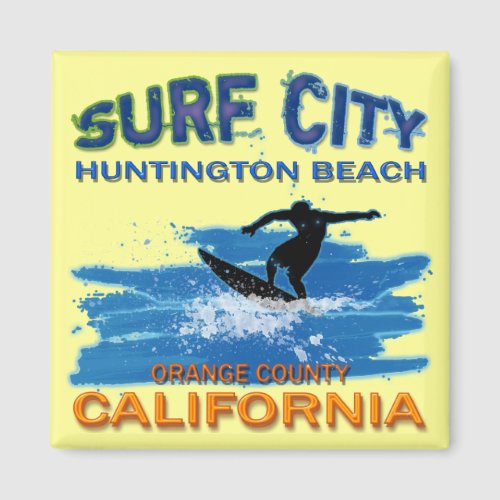 SURF CITY HUNTINGTON BEACH MAGNET