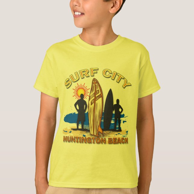 SURF CITY HUNTINGTON BEACH T-Shirt (Front)