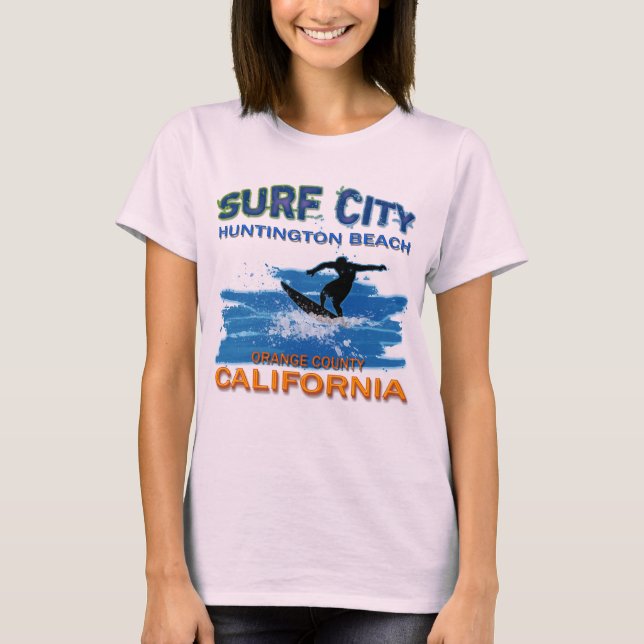 SURF CITY HUNTINGTON BEACH T-Shirt (Front)