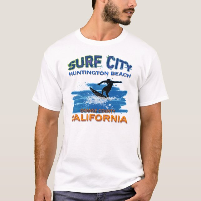 SURF CITY HUNTINGTON BEACH T-Shirt (Front)