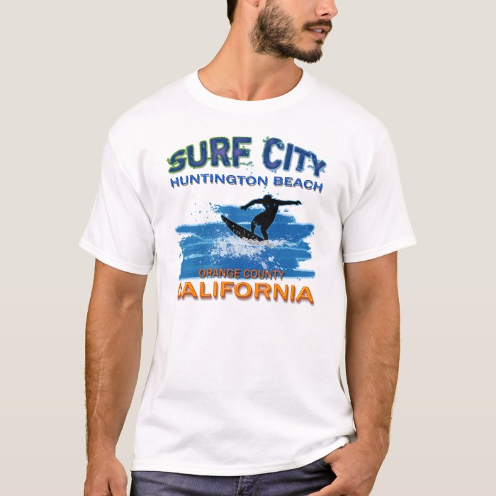 SURF CITY HUNTINGTON BEACH TShirt Zazzle
