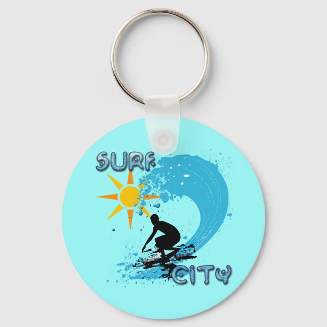 SURF CITY KEYCHAIN (Front)