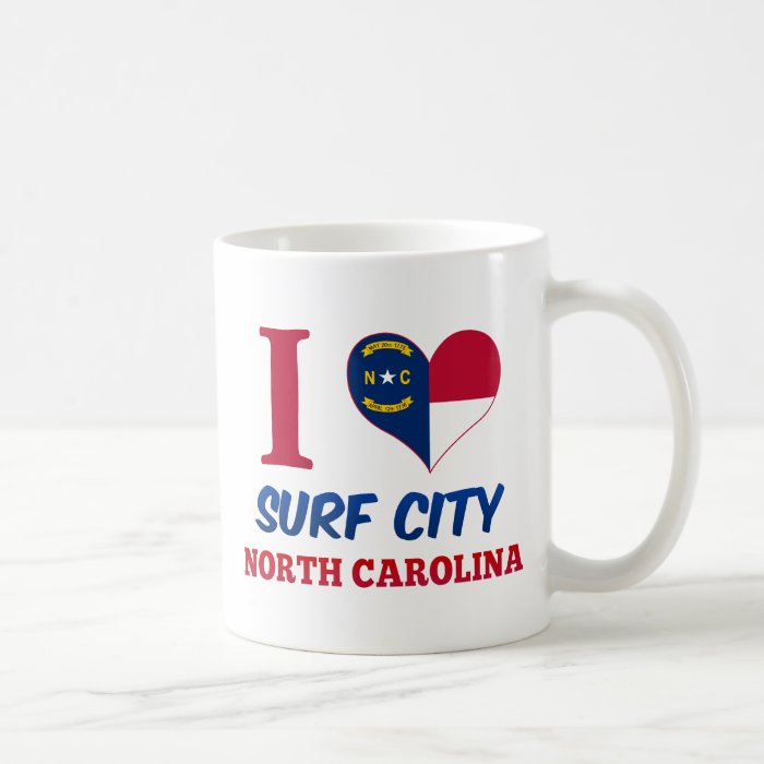 Surf City, North Carolina Coffee Mugs