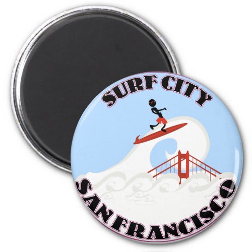 Surf City San Francisco Magnet