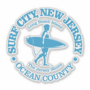 Surf City (surfer) Sticker