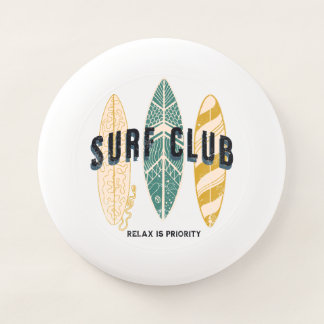 Surf Club Summer Beach Vacation Funny Vintage Wham-O Frisbee