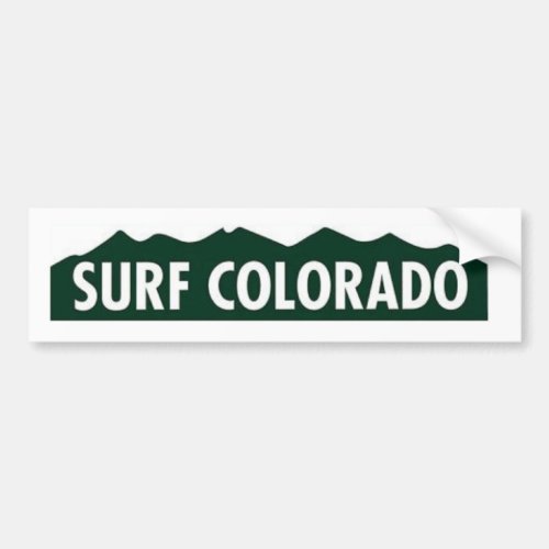 surf colorado SURF COLORADO FUNNY COLORADO Bumper Sticker