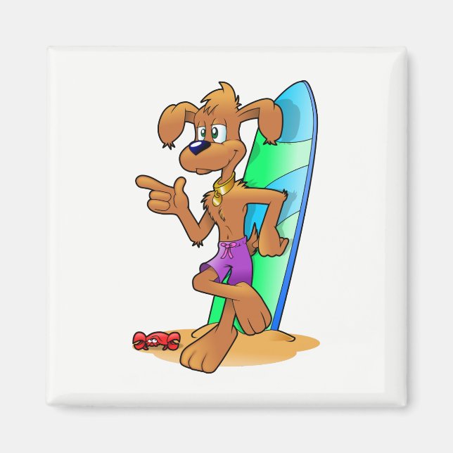 Surf Dog Magnet (Front)