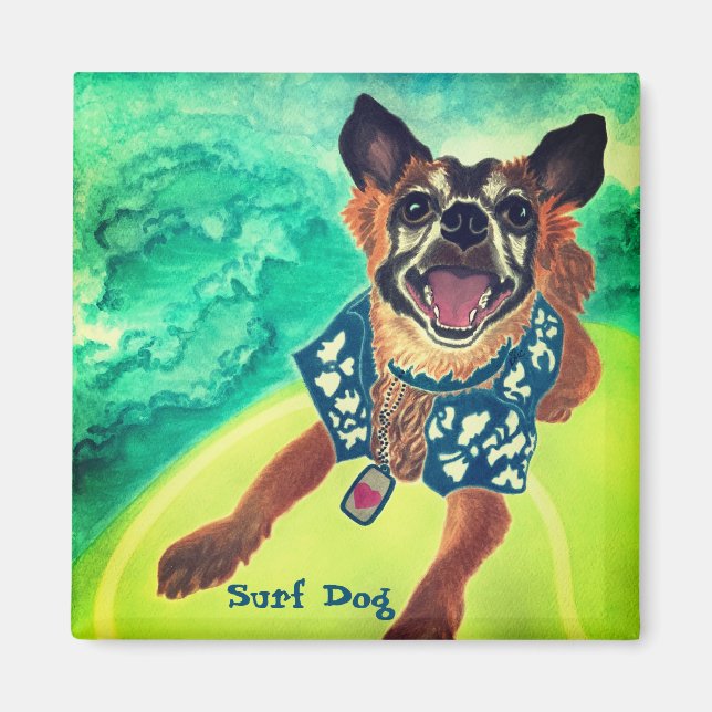 Surf Dog Magnet (Front)