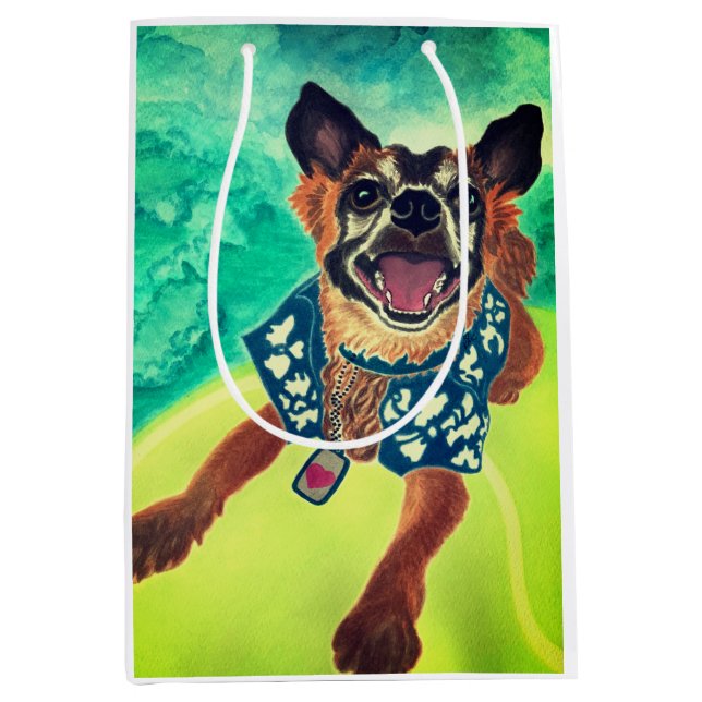 Surf Dog Medium Gift Bag (Front)